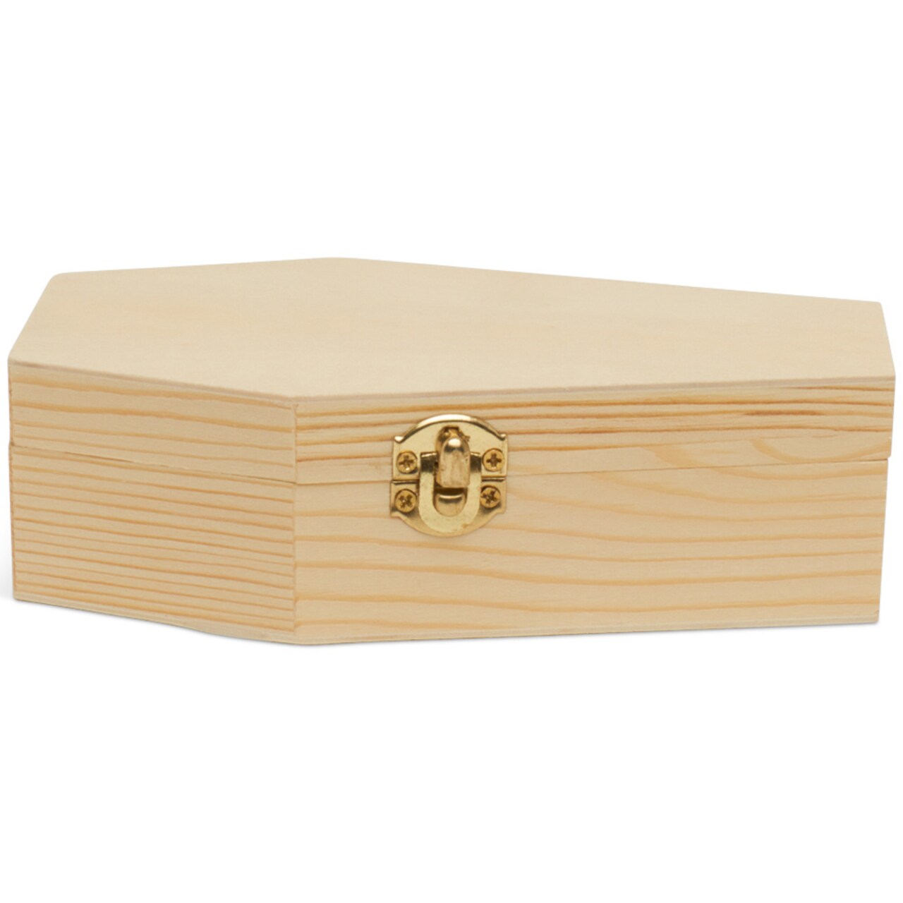 Wooden Coffin Box, Multiple Sizes, Unfinished, Halloween Decor, Pet Casket | Woodpeckers